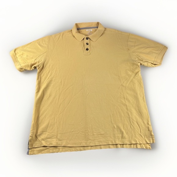 Duluth Trading Polo Mens XLT Yellow Short Sleeve Golf Shirt Workwear Casual Top - Picture 1 of 5